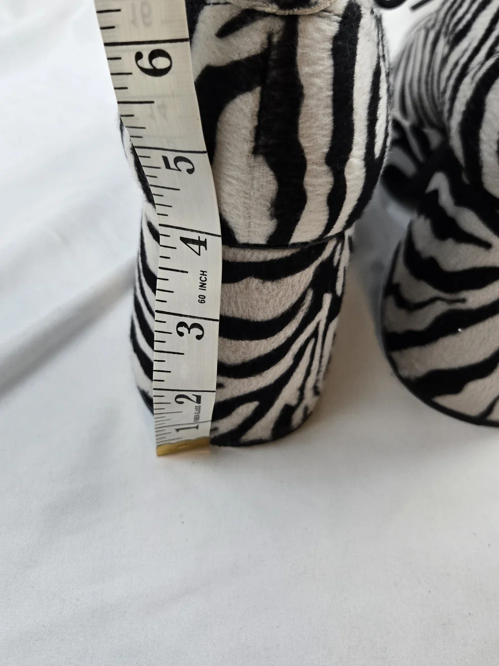 Funtasma JAZZ-02 Zebra Fur Platform Shoes Men's 10-11 Medium Disco Retro
